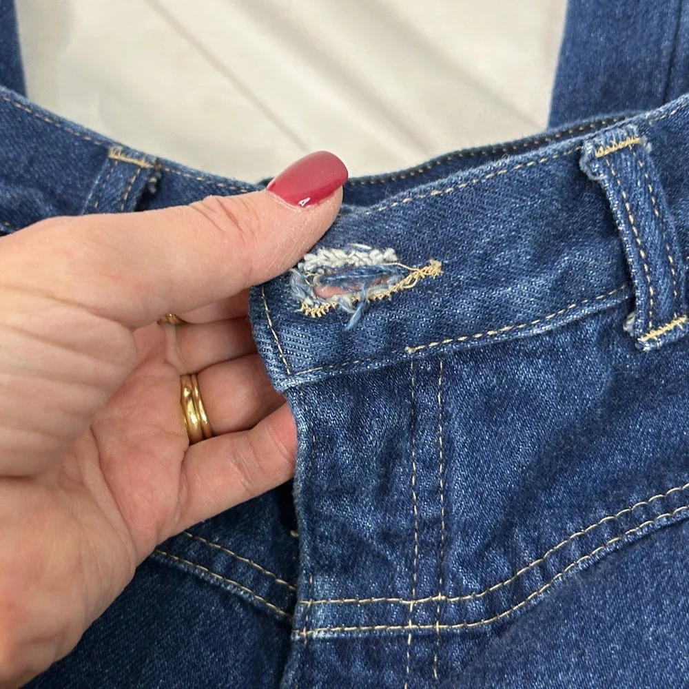 Vintage Bonjour Blue Denim High‎ Waisted Mom Jeans 26 inch waist Size 10 slouchy